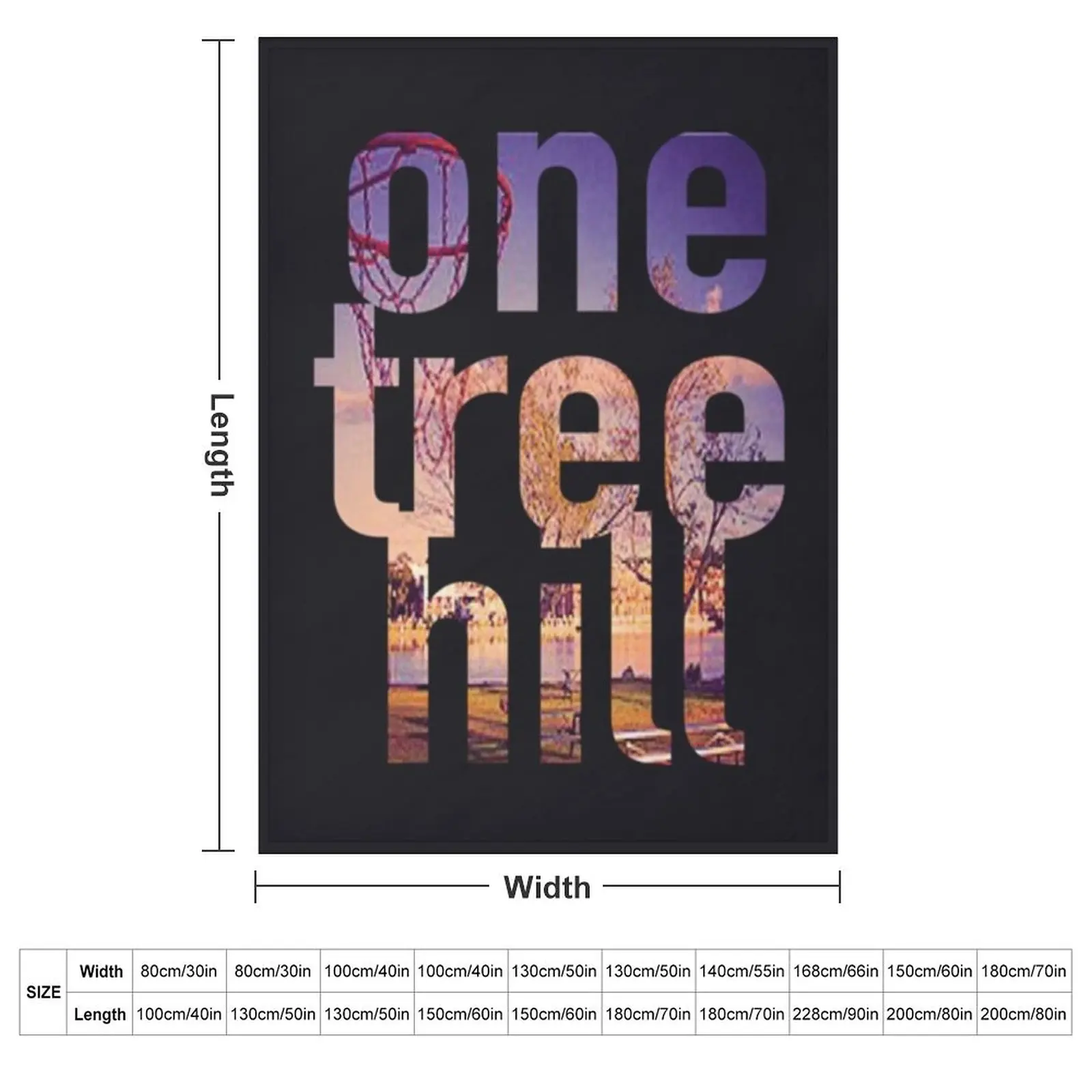 One Tree Hill Throw Blanket couch cozy soft plush fuzzy picnic outdoor blanket