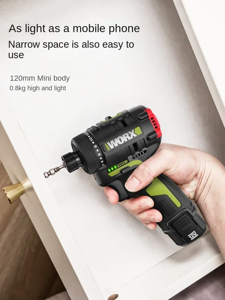 Driver Electric Drill WU129 Lithium Brushless Hand Electric Drill Charging Multi functional Electric Screwdriver