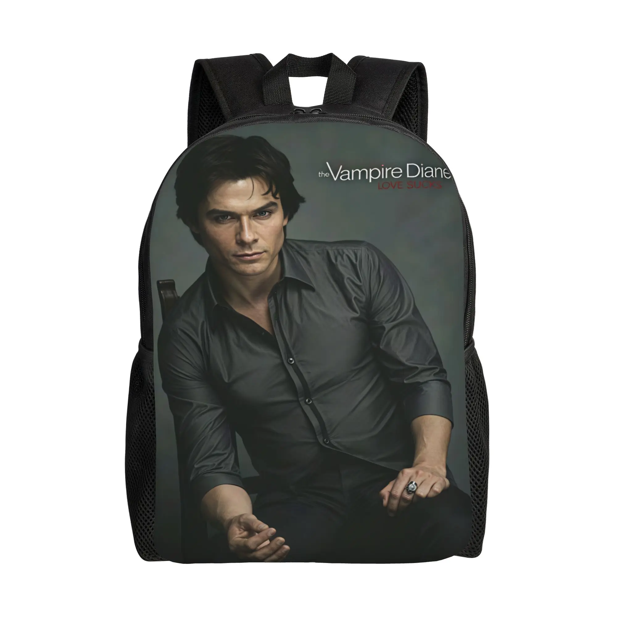 Vampire Diaries Damon Klaus  Backpack  Style Backpacks Unisex University Durable School Bags High Quality Rucksack