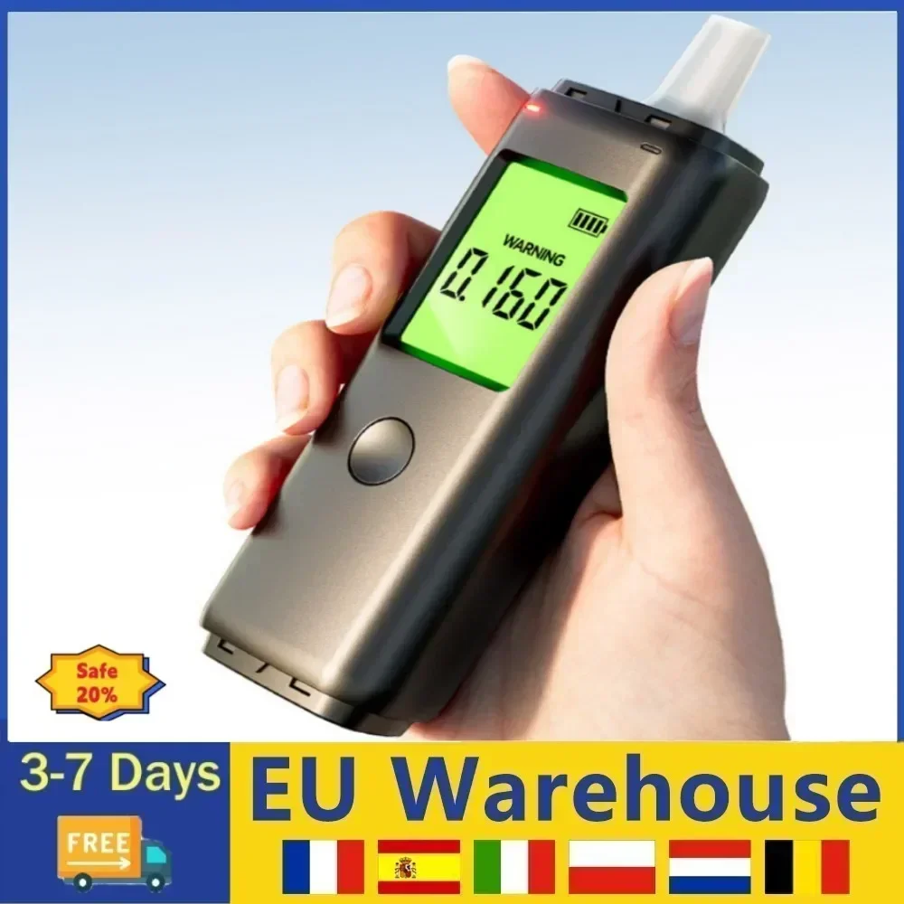 Alcohol Tester Rechargeable|Blowing Type High-Precision|For Personal Or Professional Use Check DUI Portable Breathalyzer Pro