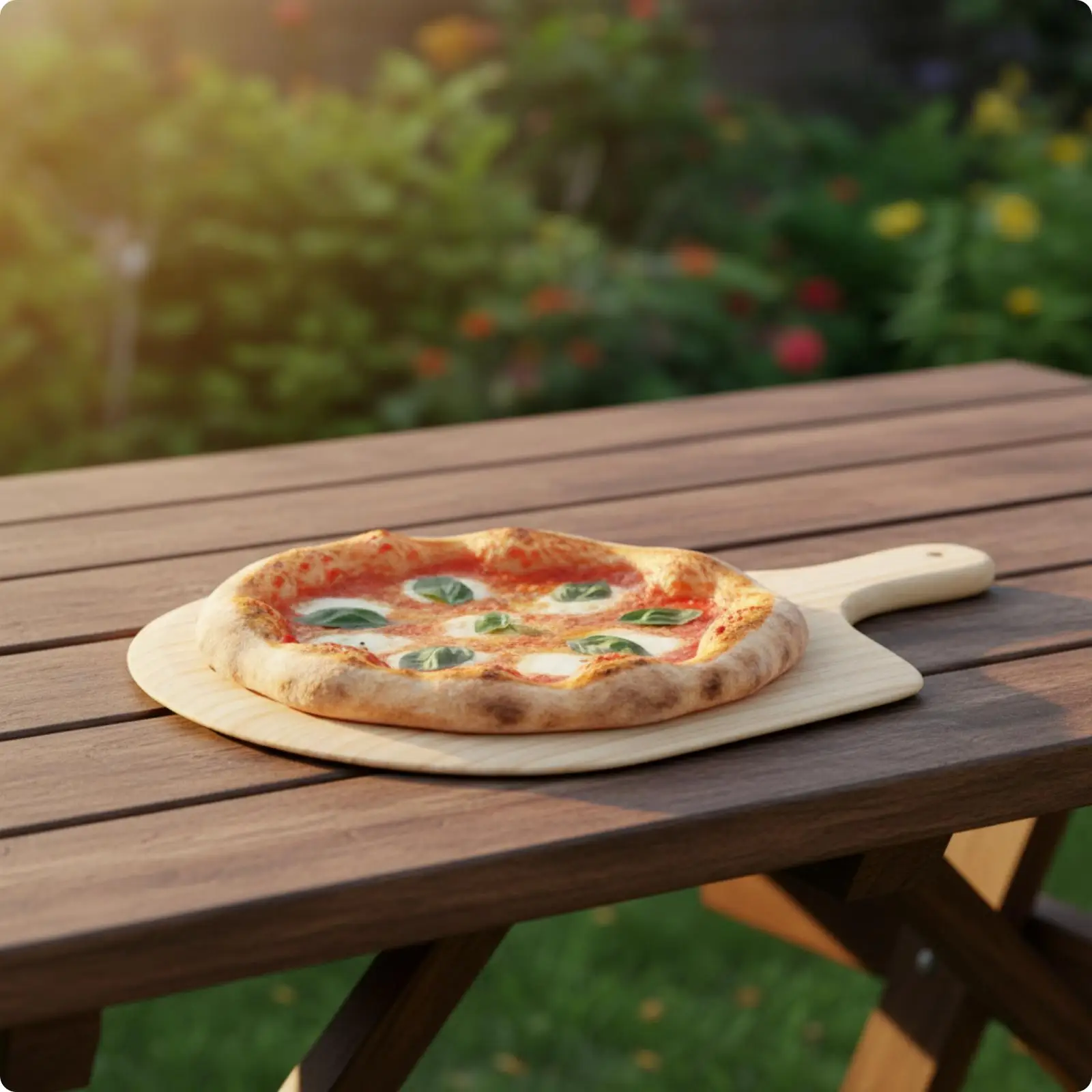 Pizza Peel with Handle and Hanging Hole Wood Pizza Peel Food Serving Board for Home Home Cooks, Kitchen