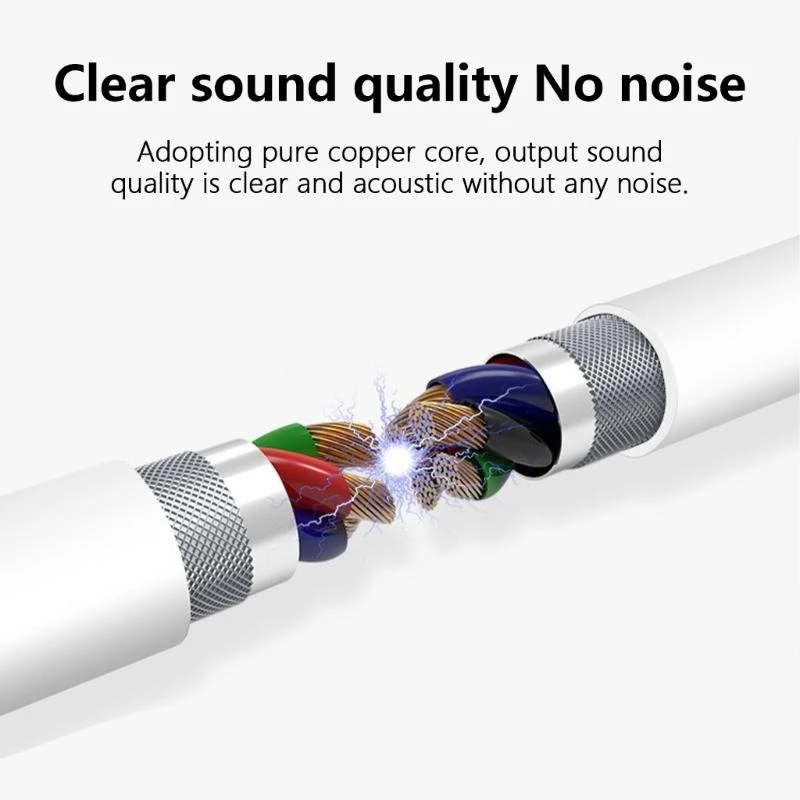 Best Seller Type C to 3.5mm Headphone Adapter in Black for Seamlessly Auditory Experience Easy Carry Short Cable 7CM