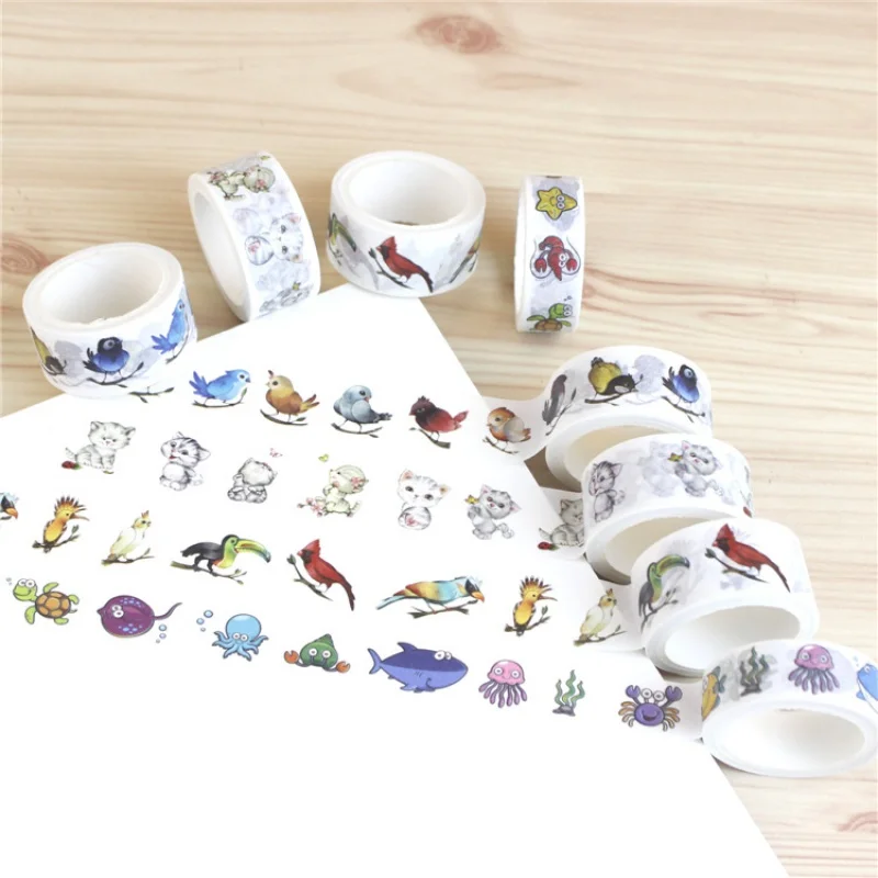 Customized productTape Personal Design Self Adhesive Color Decoration Masking Paper Washi Tape Custom Printed