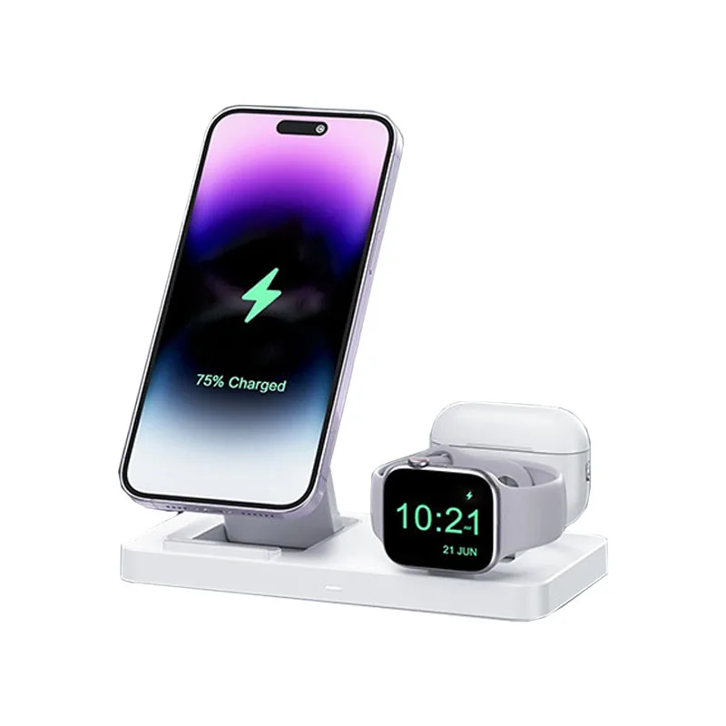 New 3 in 1 Charger Stand up Wireless Charger Station Wireless Charger