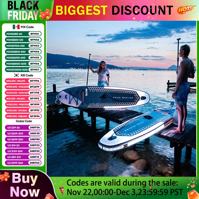 SUP Stand Up Board Inflatable Paddle Board Non-Slip Surf Board Water Sport/Yoga/Fishing Kayak Surf Set with Pump Carry Bag Leash