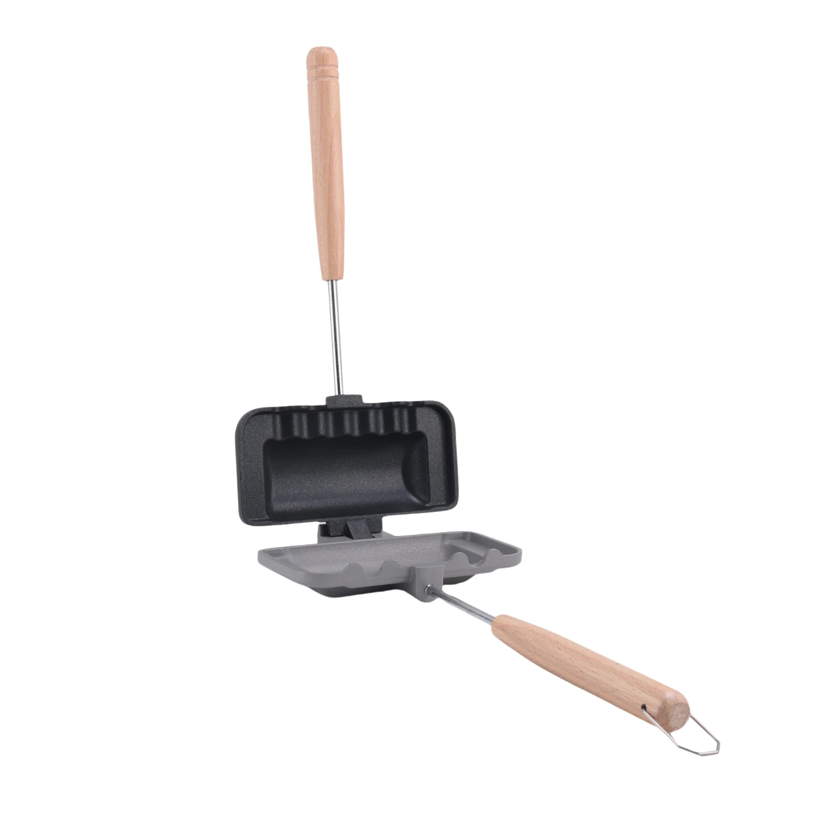 NN89R Sandwichera caliente, tostadora para perritos calientes, sartén para hornear sándwiches de doble cara, sartén de doble cara, para hacer queso a la parrilla