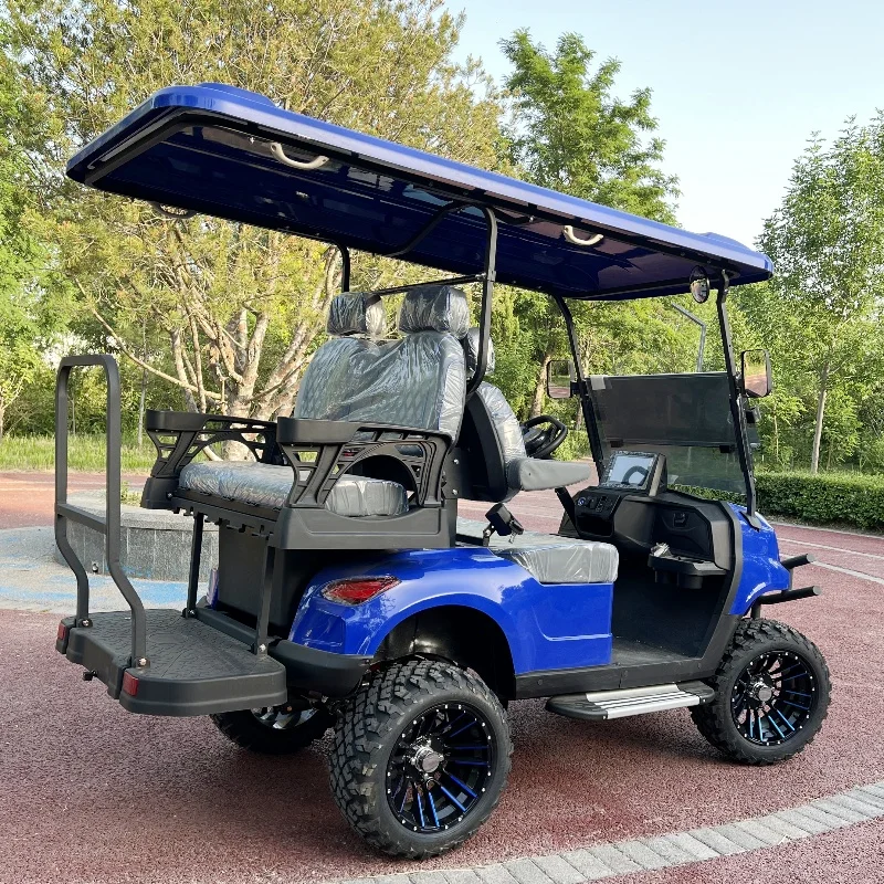 Chinese Manufacturer Fast New Electric Golf Cart 4 Seater Low Speed Hunting Car Legal On The Road Supply Customized Brand