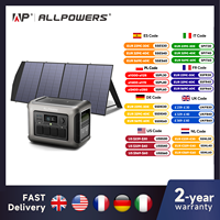 ALLPOWERS R1500 Portable Power Station with 100W/200W Solar Panel 1152Wh LiFePO4 AC Output Solar Generator for Garden Party