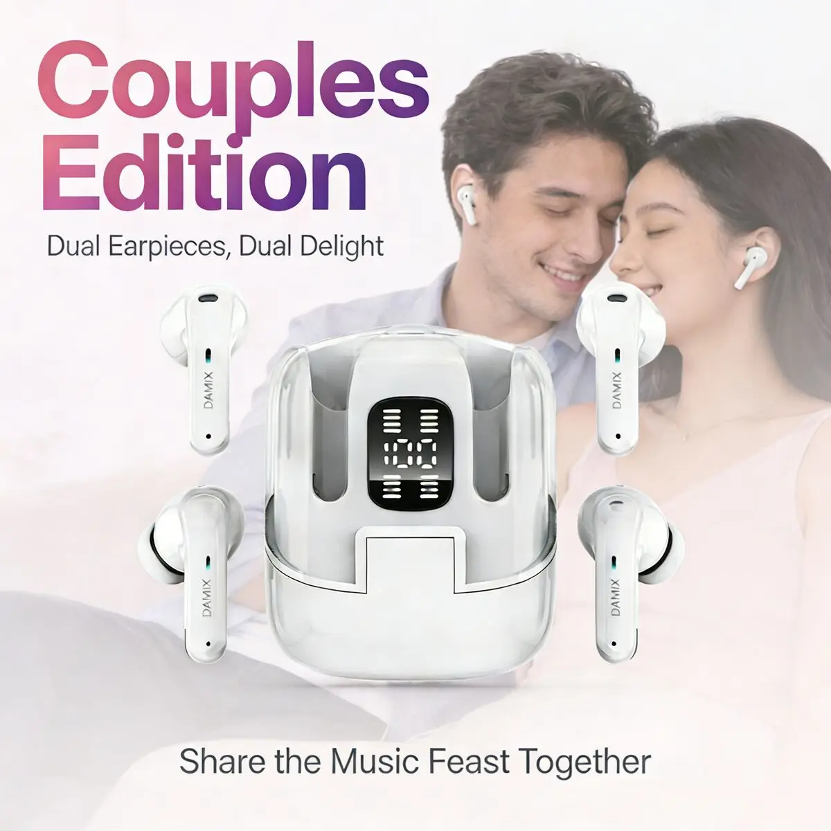 سماعات بلوتوث لاسلكية عالية الوضوح صوت ستيريو دعوة الحد من الضوضاء من جانب واحد حر اليدين سماعات IPX4 مقاوم للماء #1