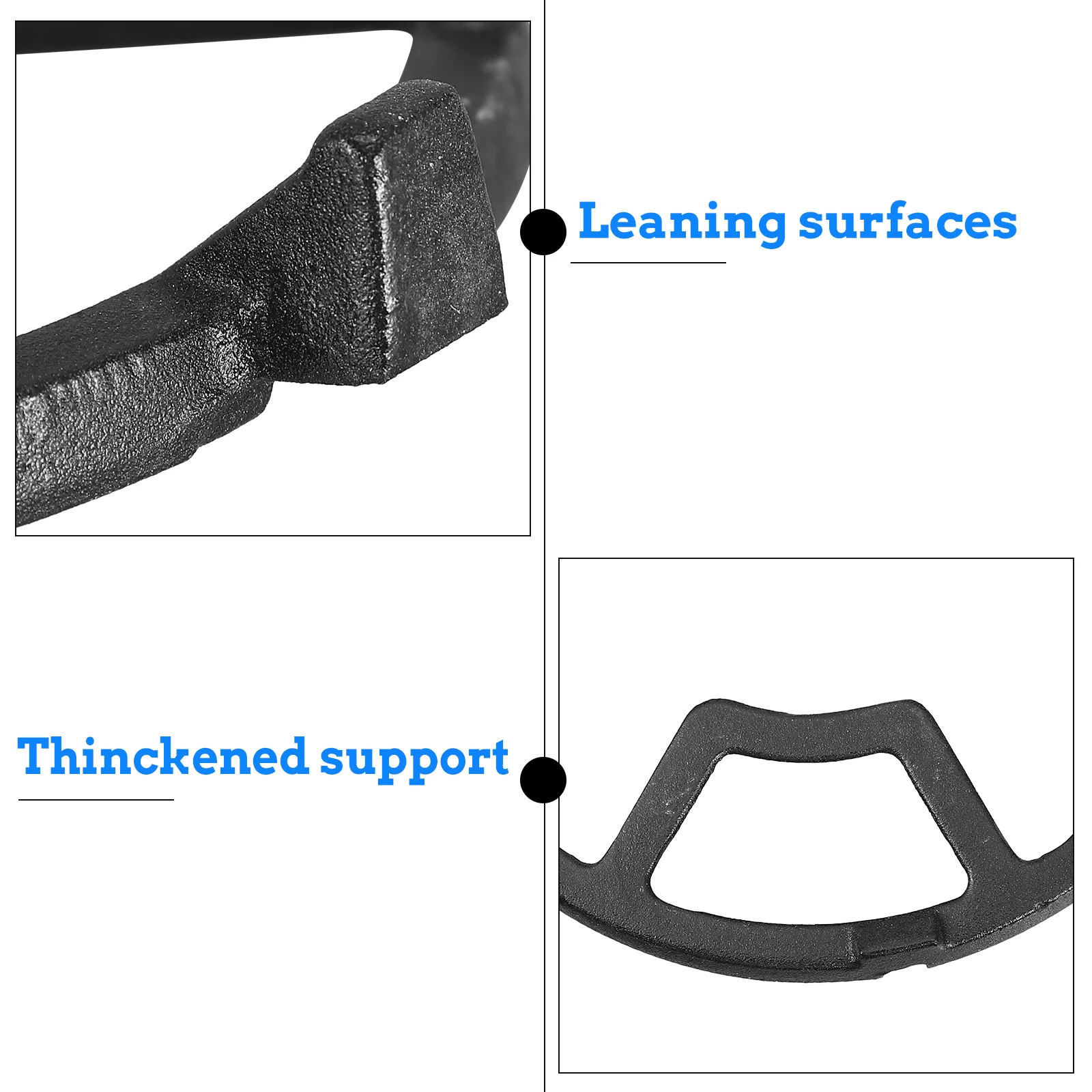 

Anti Gas Stove Bracket Cast Iron Wok Black Stand Racks Pot Holder Burner Racks Kitchen Cookware Parts