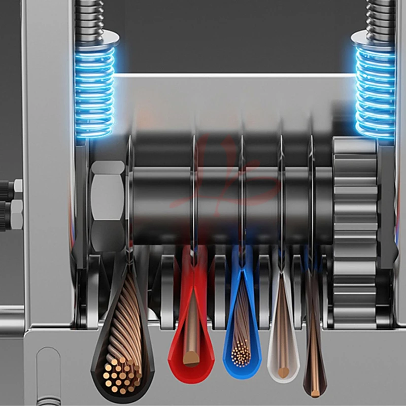 Mini Machine à dénuder les fils électriques portables, avec dénudeur de câbles à lame, pour enlever le caoutchouc plastique du fil de cuivre, recycler
