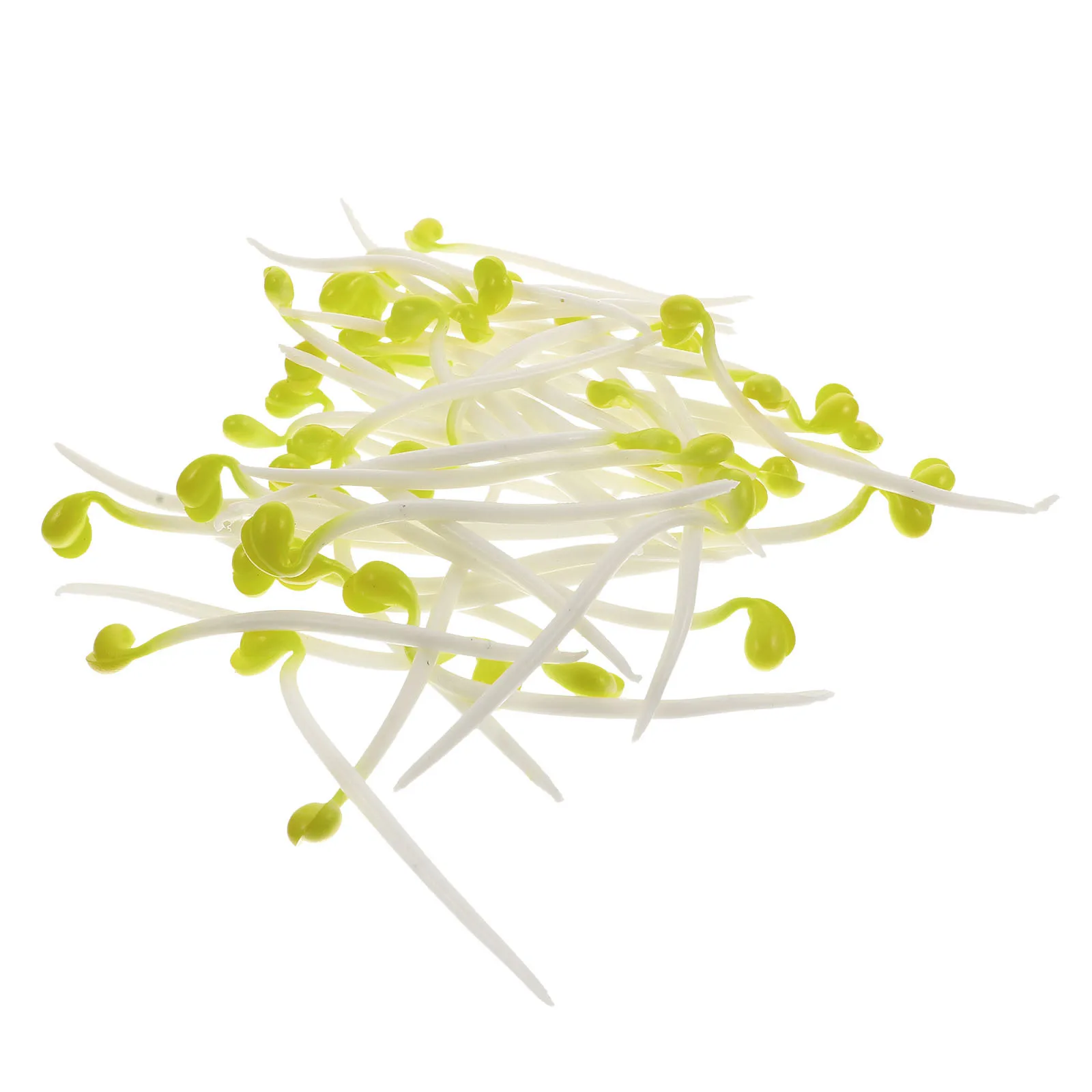 

50pcs Imitated Vegetable Decors Bean Sprout Lifelike Small Artificial Decor For Photography Prop Display Home Accessories Fake