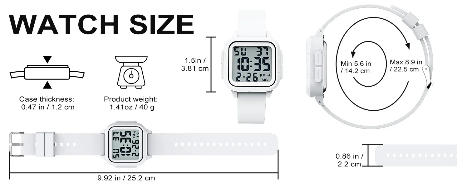 Outdoor Sports Digital Watch description 8