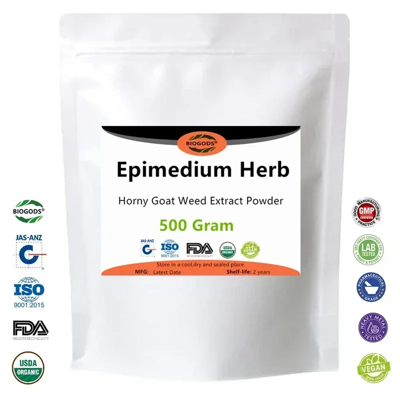 Epimedium Horny Goat Weed Extract, Yin Yang Huo, alta qualidade, 70%, mais recente produto