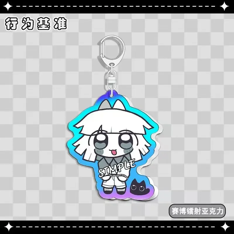 New Anime Fundamental Paper Education Cosplay Costume Key Pendant Props Acrylic Keychain Keyring