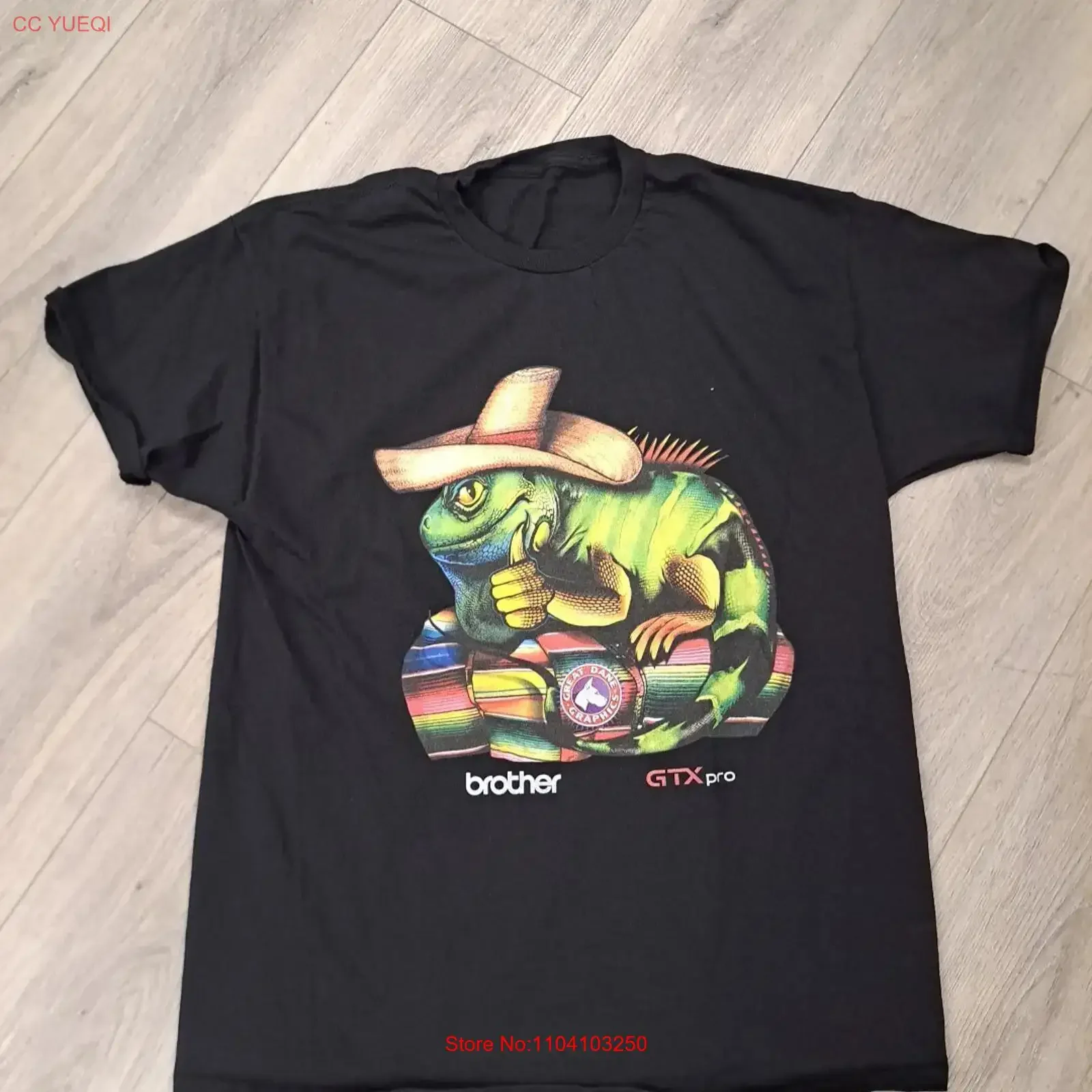 Brother GTX Pro Printer Promo T Shirt Iguana Great Dane s vintage Washed Comfortable Casual Versatile designer clothes Slightly