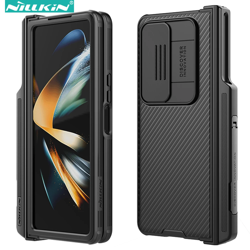 Nillkin Case for Samsung Galaxy Z Fold 4 (Set Version), with Slide Camera Cover & Pencil Case for Samsung Z Fold4