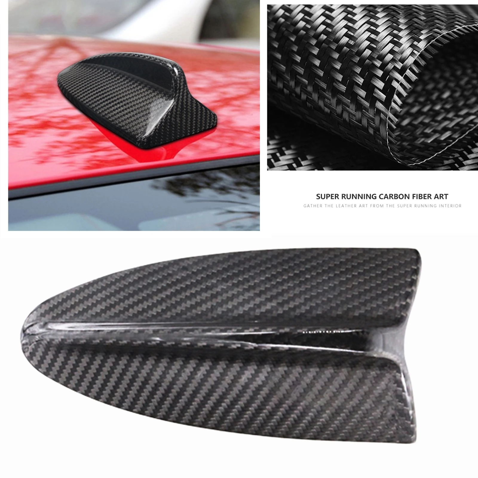 

Carbon Fiber Black Roof Shark Fin Antenna Cover For BMW X3 F25 X5 E70 X6 E71 E72 Exterior Upper Antennae Aerial Mast Case Cap