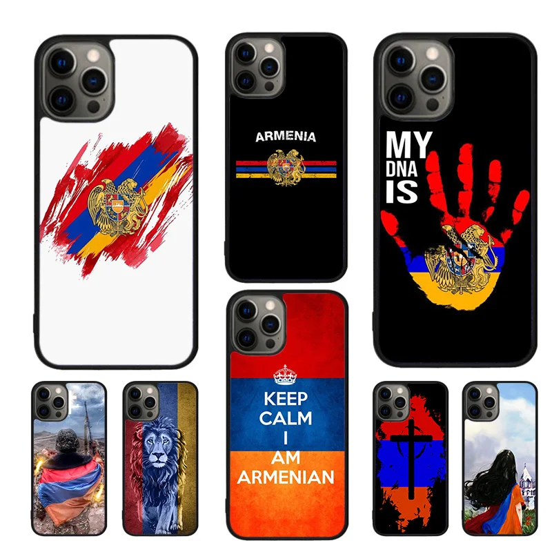 أرمينيا العلم الأرمني الحالات الهاتف المحمول غطاء آيفون 17 الهواء 16 15 14 12 13 11 برو ماكس أبل زائد SE2020 كوكه