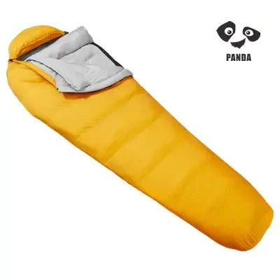 Warm Down Sales Hollow Fiber Goose Feather Camping Envelop Cotton Size Sleeping Bag For Outdoor