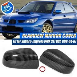 2Pcs Real Carbon Fiber Side Mirror Replace Housing For Subaru Impreza WRX STI 2004-2007 Rearview Mirror Cover Car Accessories