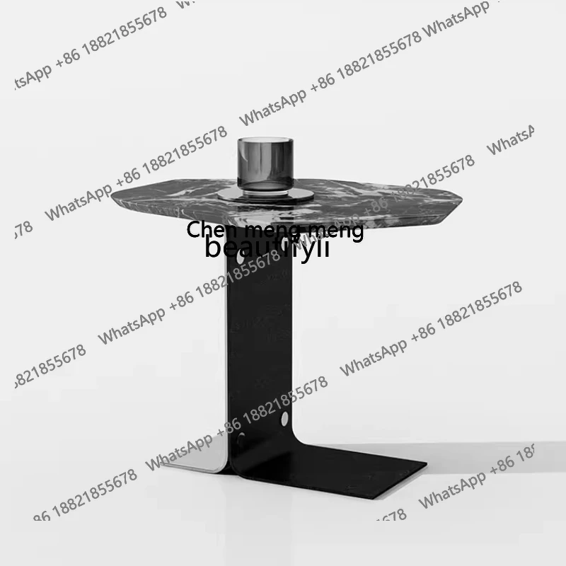 

Italian minimalist edge, modern minimalist marble corner, luxury house, high-end living room, sofa edge H