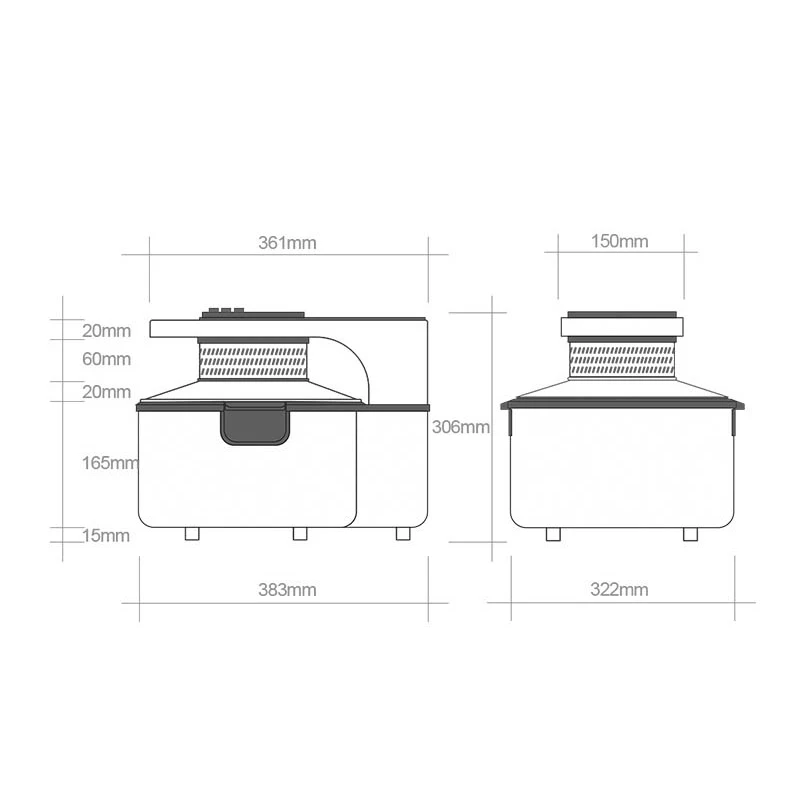 Freidora de aire multifunción, horno eléctrico de gran capacidad, rotación de 360 °, sin aceite, Visual 8L, temperatura 80- 230 °C, Control de temporizador 1H