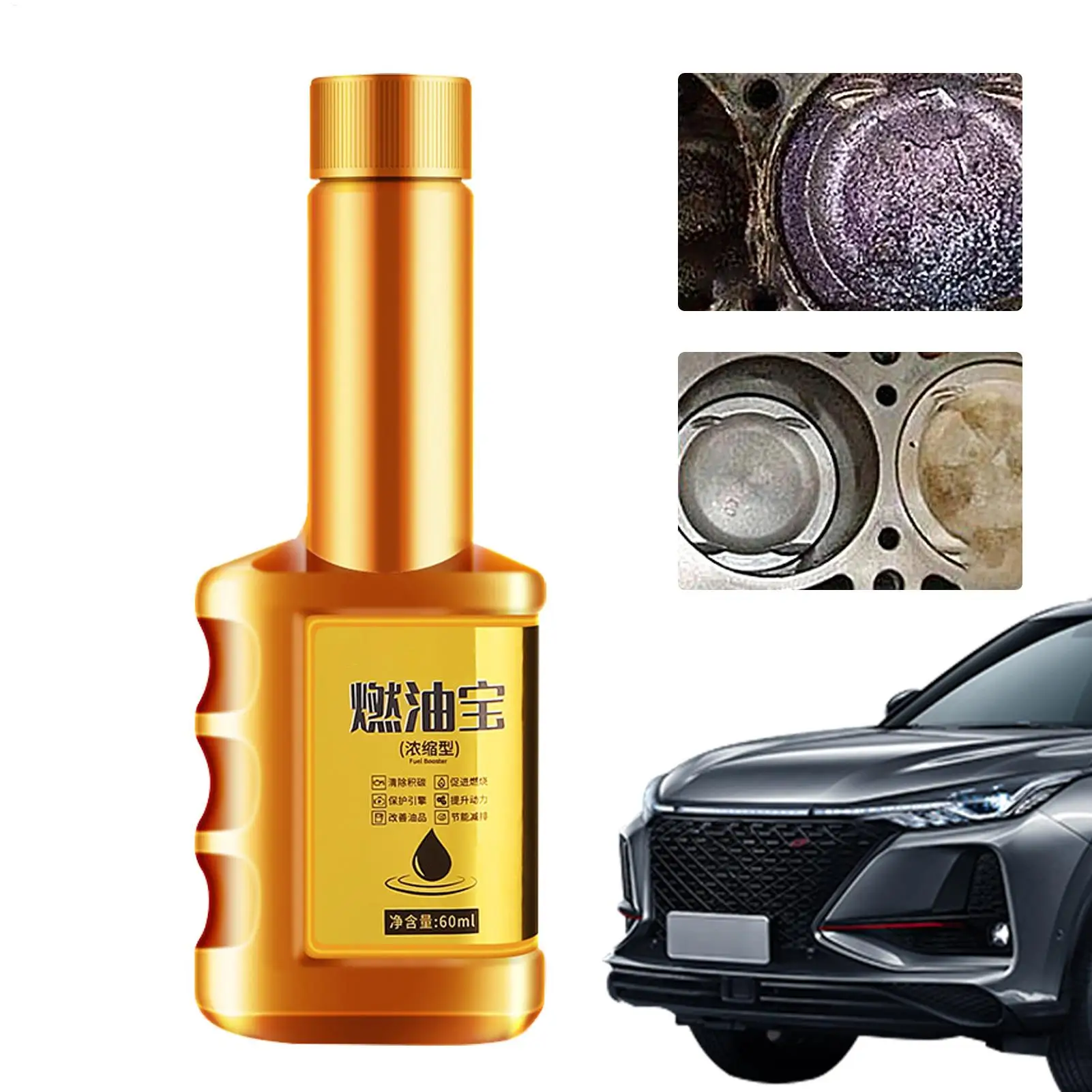 60ml Diesel Injector Cleaner, Fuel System Additive Removes Carbon Deposits & Restores Engine Performance, for Cars, SUV & Trucks