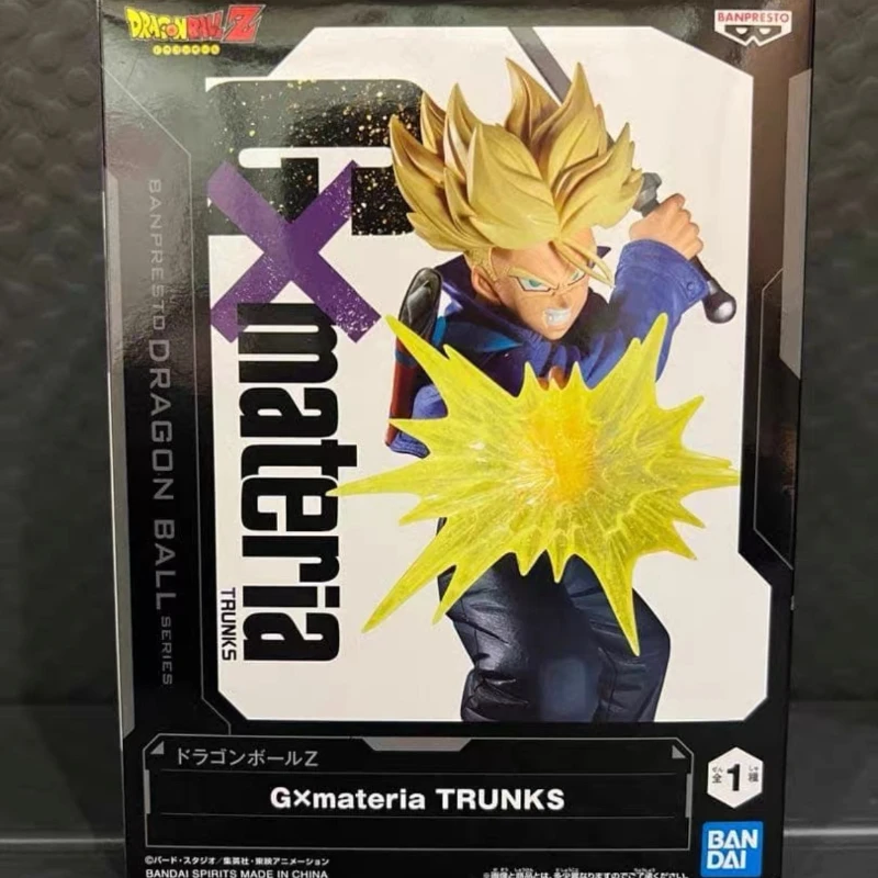 Original Bandai BANPRESTO GxMateria Dragon Ball Z Future Trunks SSJ In Stock Doll Model Collection Series Anime Figure WY view 6