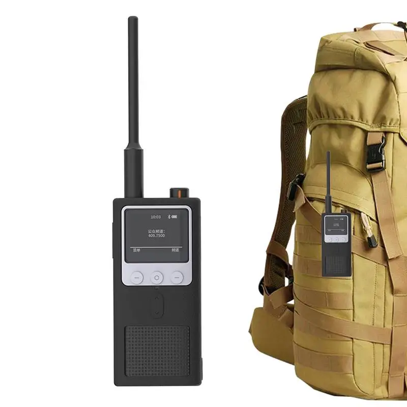Estojo protetor de silicone Walky Talky, Capa macia shockproof, Estojo protetor
