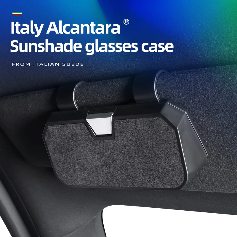 

For Porsche 971 911 9YA Macan Cayman 970 981 991 Sun Visor Car Glasses Case Sunglasses Storage Box Clip