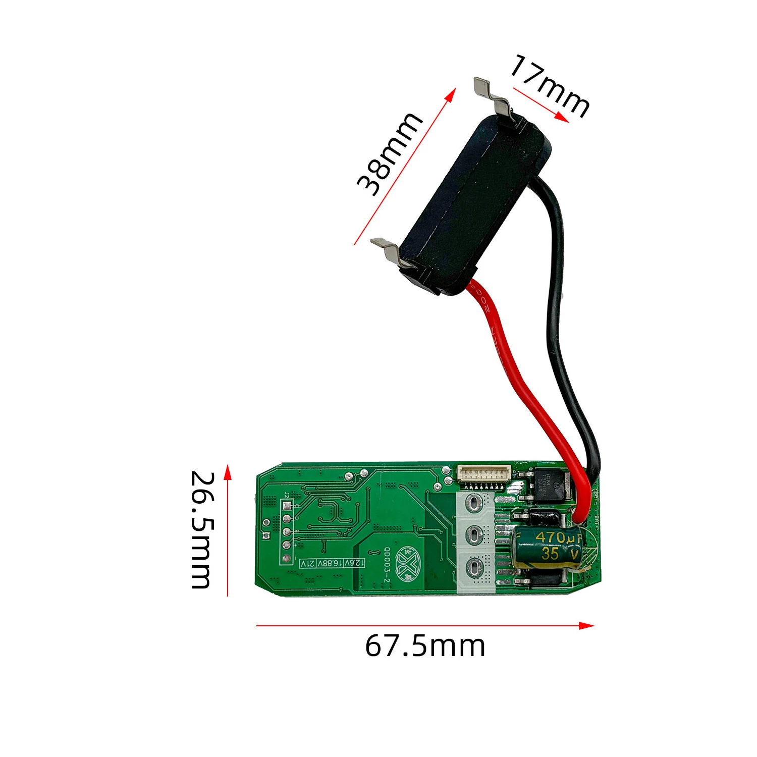 21V Brushless Drill Control Board Green PCB Module For 16.8V 12.6V Power Electric Drilling Machine Spare Part Accessory