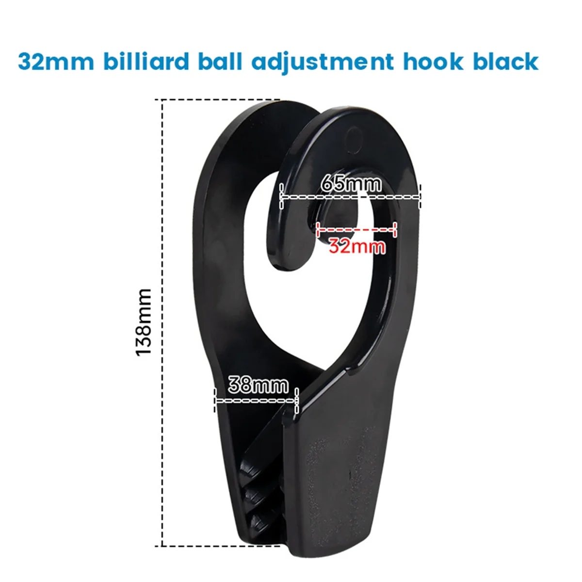 Rail Mount Boat Fender Hanger Hook Quick Release Clip Professional Versatile Adjuster Clip Line Clip 32mm Black