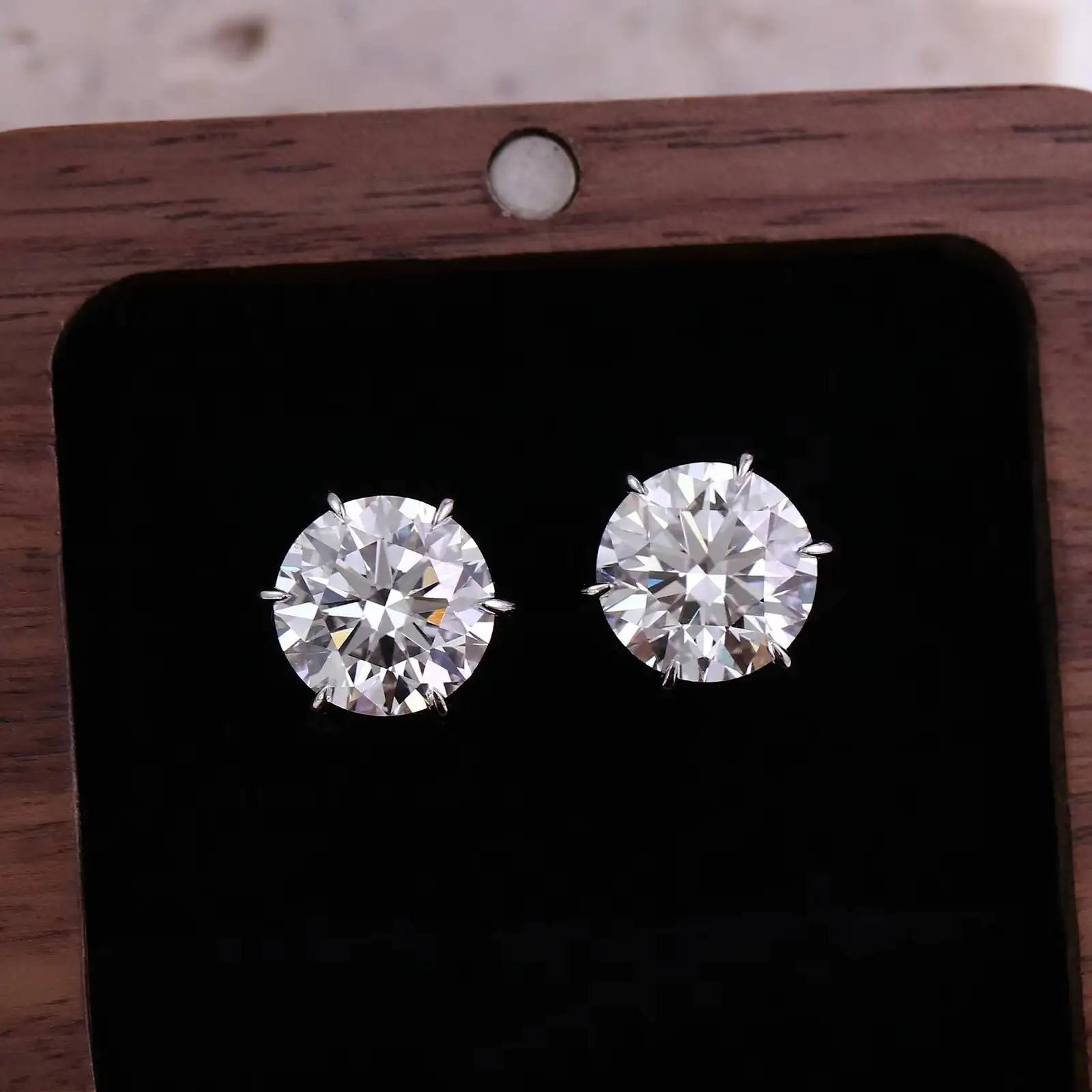 IGI Certified 1-4 Ct Diamond Earrings 14Kt Gold Lab Grown Diamond Earrings Gold Diamond Earrings 6 Prong Studs Fine Jewelry