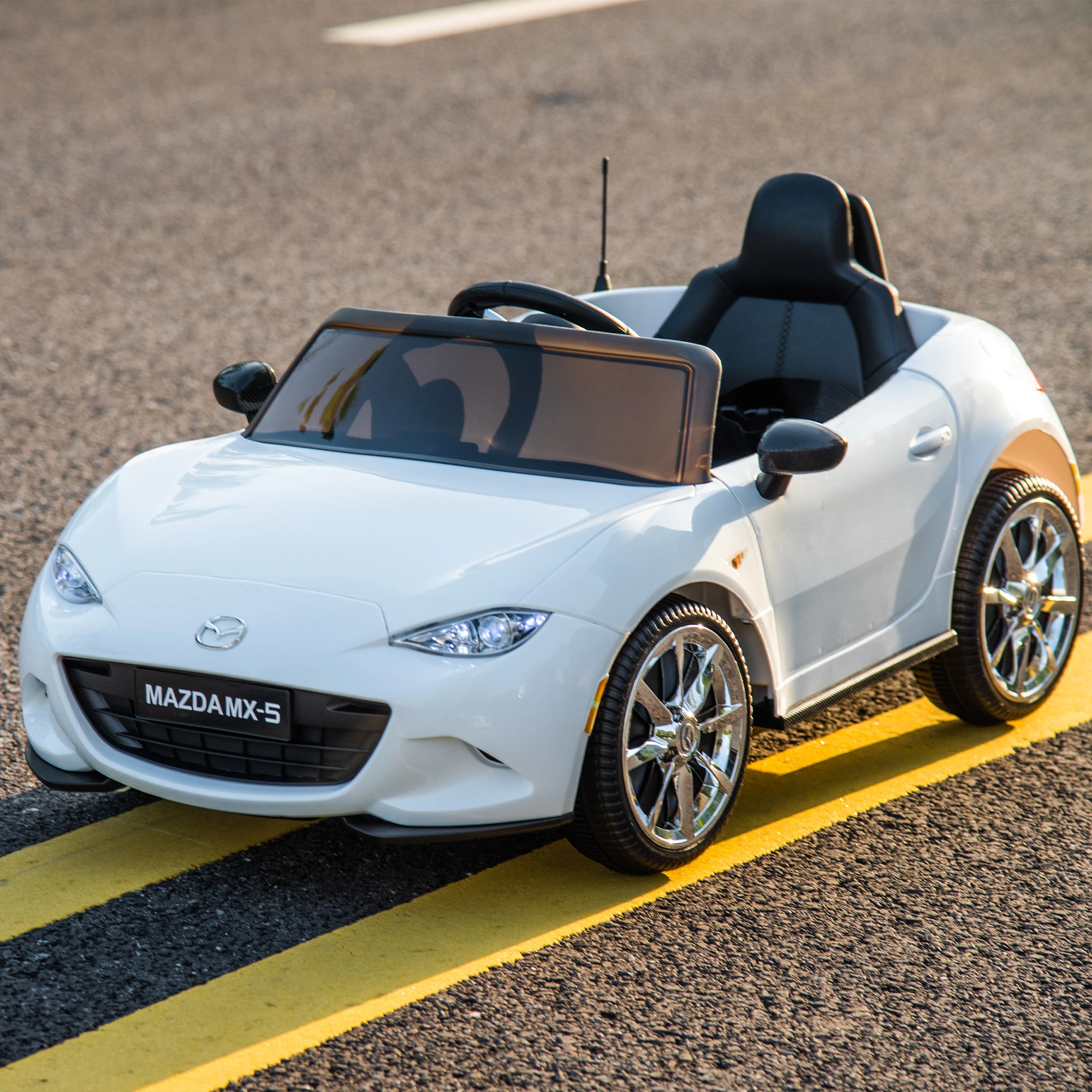 Gelicentieerde Mazda MX-5 Rf, 12V Kinderen Rijden Op Auto 2.4G W/Ouders Afstandsbediening, Elektrische Auto Voor Kinderen, Drie Snelheid Elektrische Auto