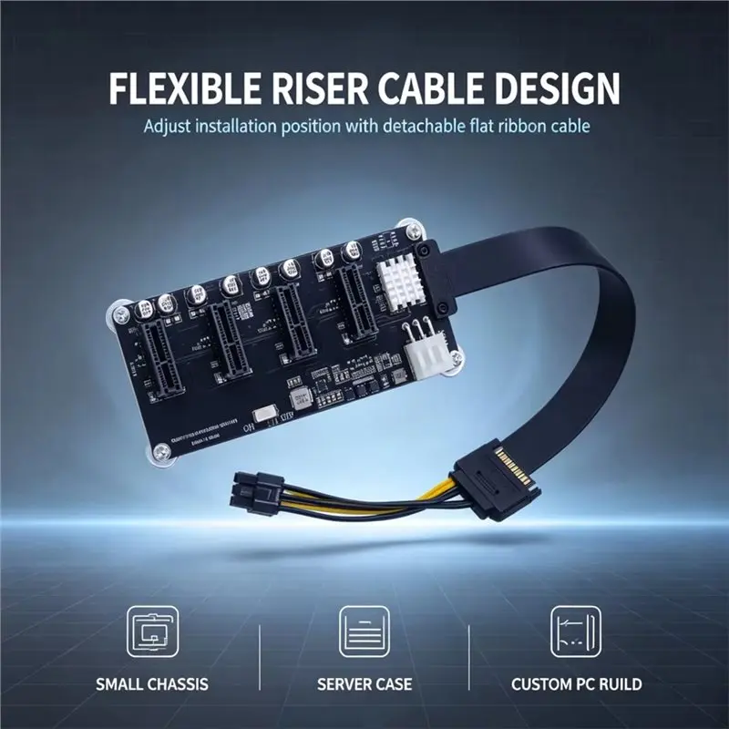 Hot Selling-PCI-E X1 To 4 Ports PCIE X1 Adapter Splitter PCI E Express,PCI-E X1 To 4 Ports PCIE X1 Adapter Splitter PCI E Expres