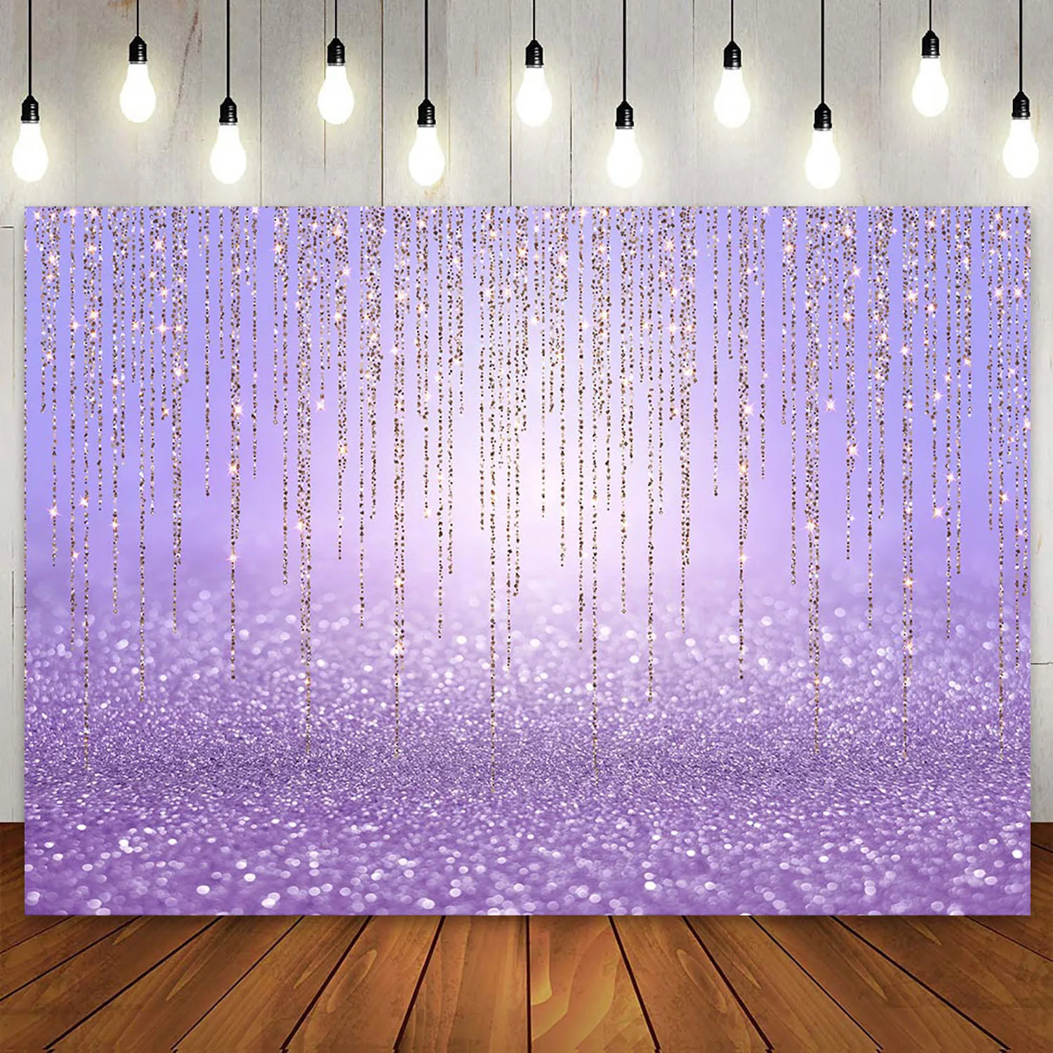 

Purple Glitter Bokeh Curtain Christmas Abstract Background for Girls Women Birthday Party Banner Decoration Photography Backdrop