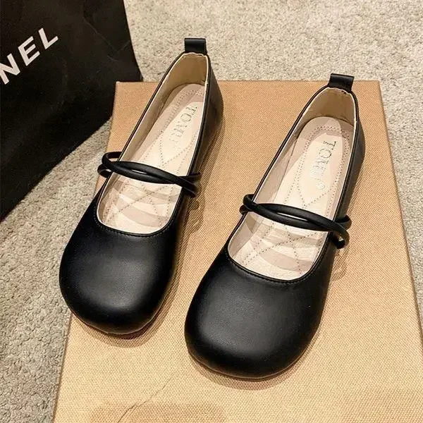 Shoes Woman Casual Female Sneakers Soft All-Match Shallow Mouth Flats Round Toe New Moccasin Grandma Summer Dress Mary Jane