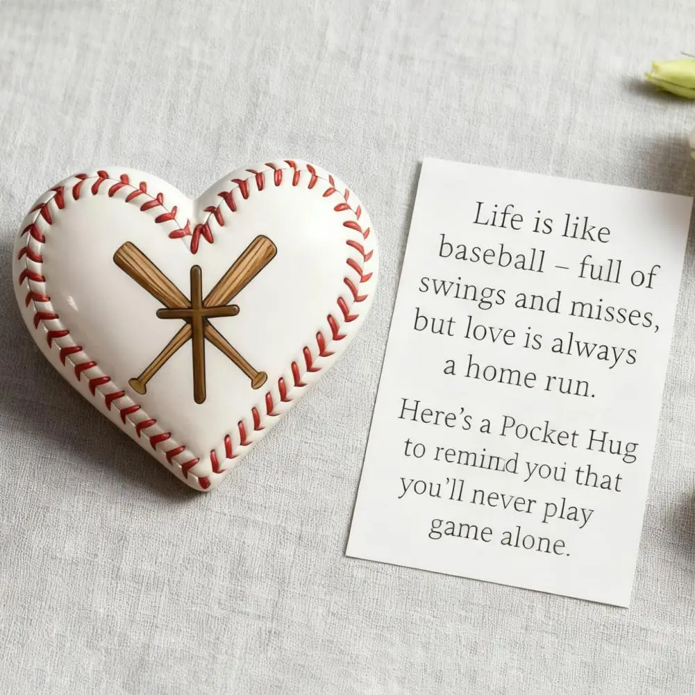رمز جيب على شكل قلب لمحبي كرة القدم هدية تشجيع مع بطاقة ملهمة هدية عناق صغيرة للاعبين عشاق الرياضة #6