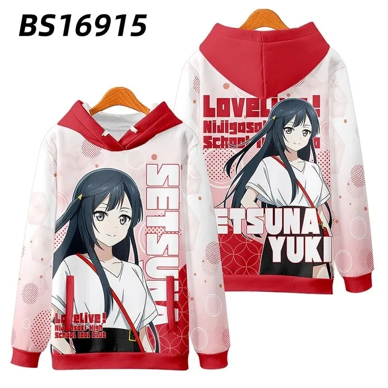 Love to live! High School Idol Club 3D Printing Hoodies, Sweatshirt, Long Sleeves, Japanese Anime, Autumn, Popular, High Idol