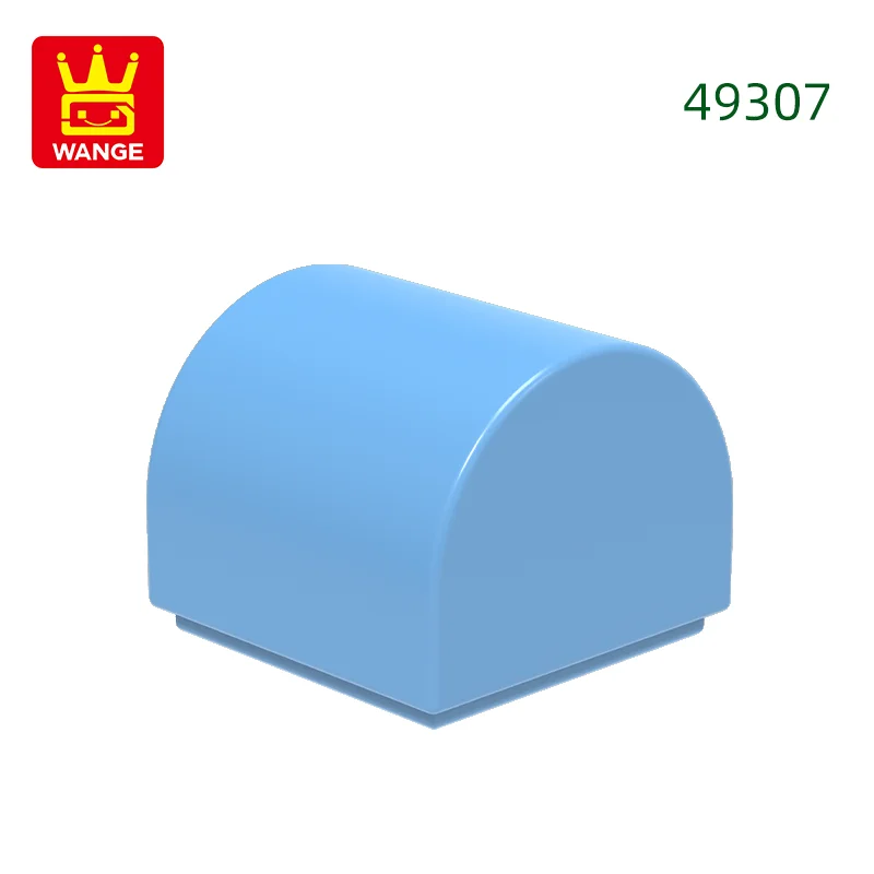 416 stks/partij 49307 1x1x2/3 Dubbele Gebogen Top Bouwstenen MOC Helling Accessoires Compatibel met baksteen Kinderen Speelgoed Geschenkdoos - afbeelding 1
