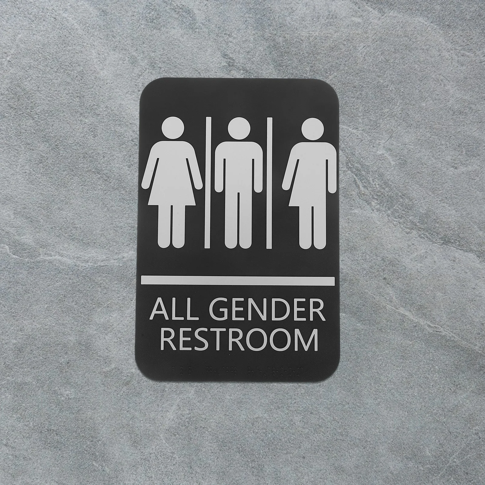 علامة مرحاض للجنسين، لافتة باب حمام معدنية للأعمال المنزلية، حروف مرتفعة ذاتية اللصق، سهلة التركيب