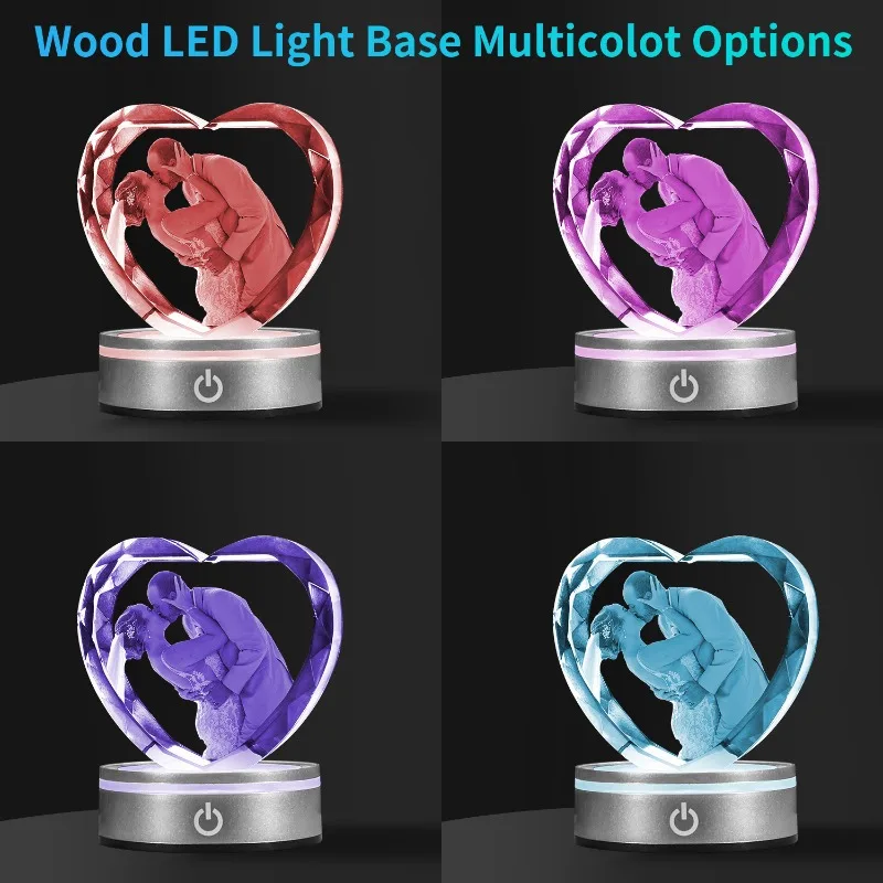 Desktop Ornament Crystal Glass Inner Engraving Three-dimensional Decorative Ornament 3D Laser  Commemorative Gift Customization