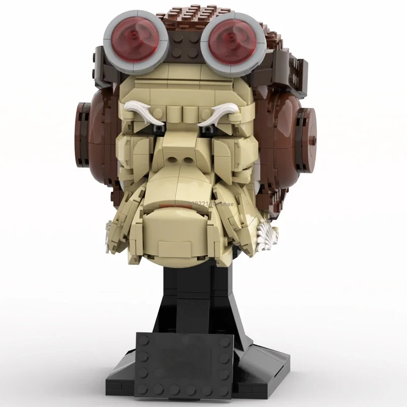 

Moc 723pcs Star Battle Mandalorian Kuiil Helmets Model Building Blocks Bricks Education Assembly Toys For Kids Christmas Gifts