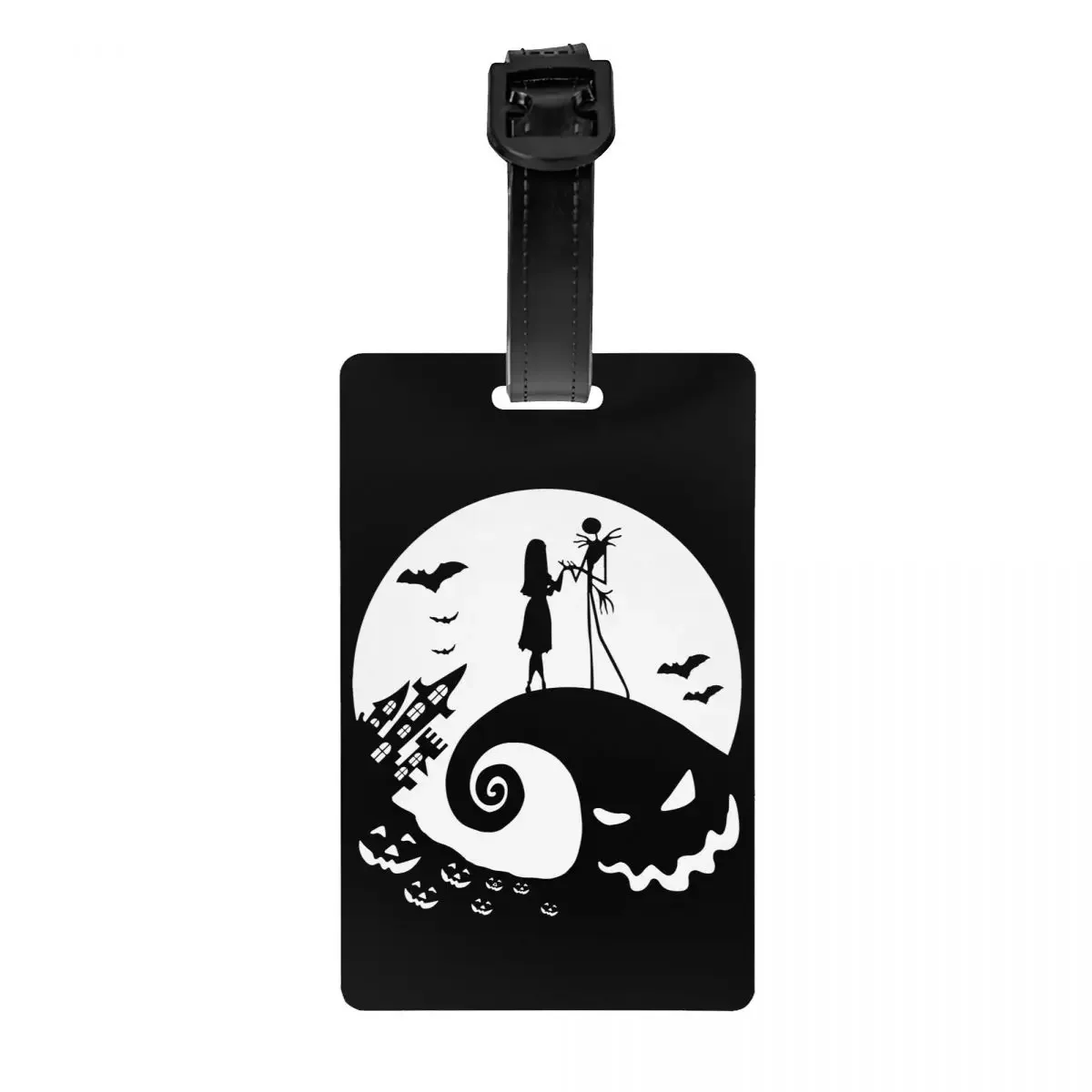 Luggage Tags for Suitcases Halloween Movie Jack Skullington Baggage Tags Privacy Cover Name ID Card