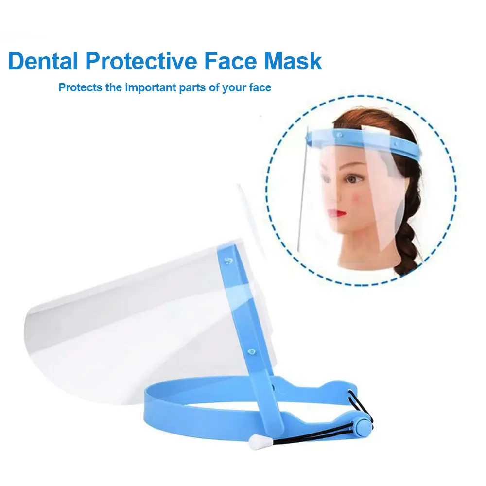 10-50Pcs Dental Protective Face Shield Detachable Face 10 Shield 1 shelf Anti-Fog Dustproof Replacement Mask