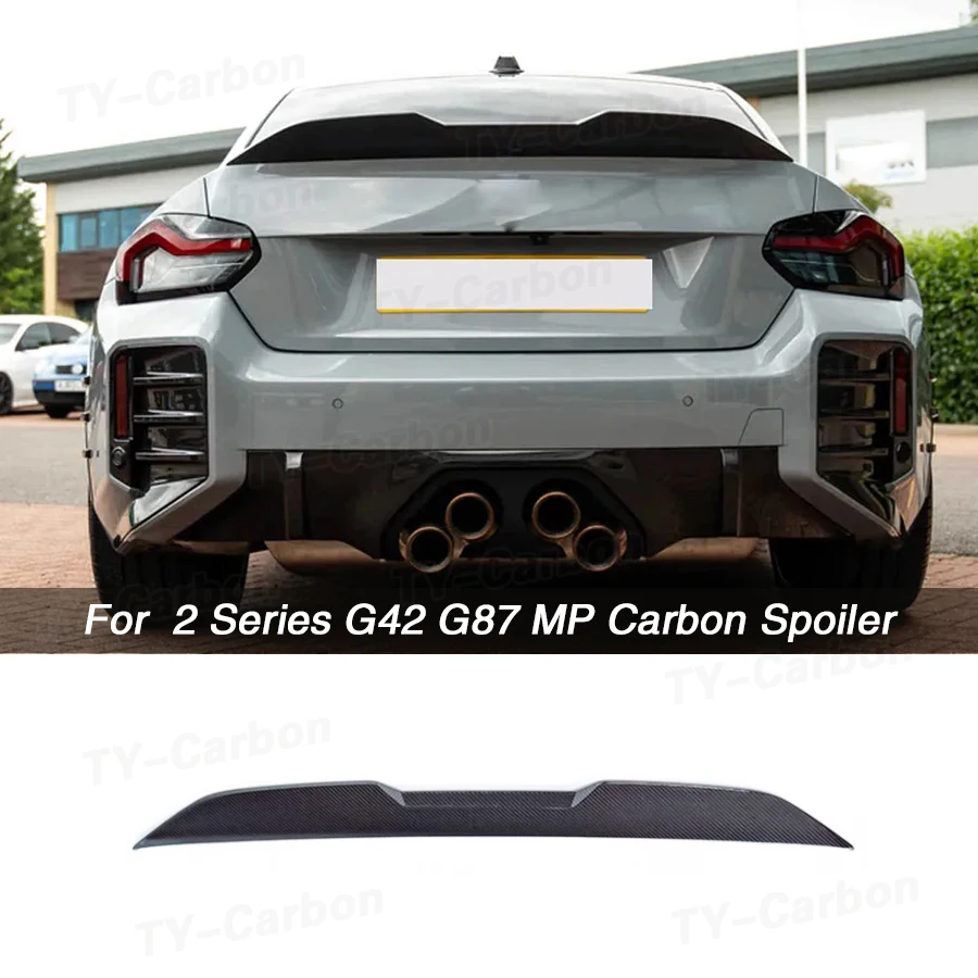 

Car Rear Trunk Spoiler for BMW 2 Series M240I M2 G42 G87 PRE-PREG Coupe 2020-2023 Rear Trunk Spoiler Wing Lip Real Carbon Fiber