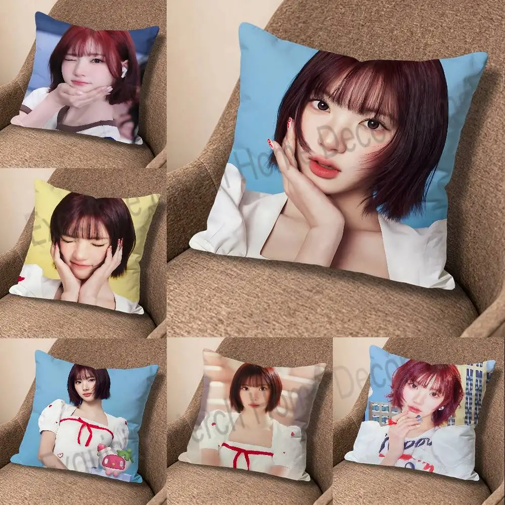 J-JIWOOs-S RUDE Anime Celebrity Merchandise All-Match Printed Pillow Case Sofa Car Office Room Decoration Protector
