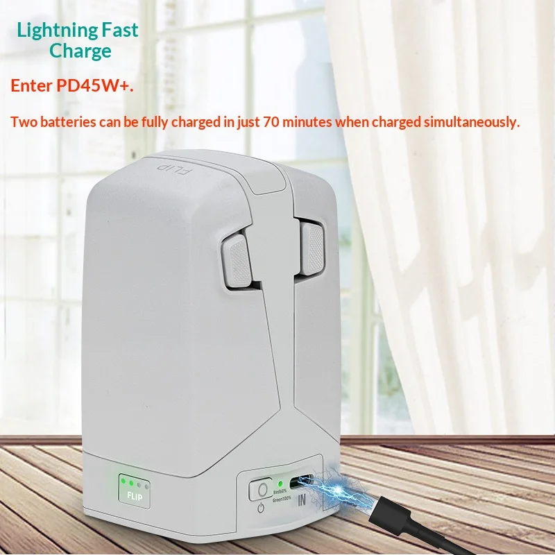 Suitable for DJI FLIP charger battery butler dual storage two-way charger accessories