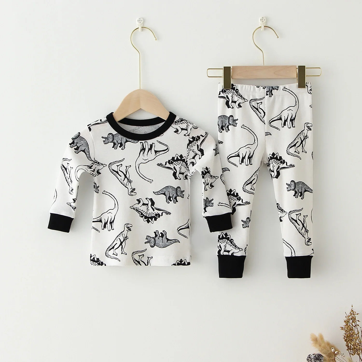 Children Pajamas Set Baby Suit Kids Clothes Toddler Boys Girls Clothing Soft Cotton Kids Tops Shirts Pants Home Kids Pajama